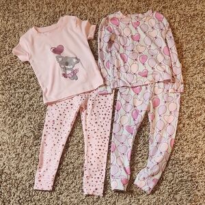 Penelope Mack Pink and White Heart Pajama Set